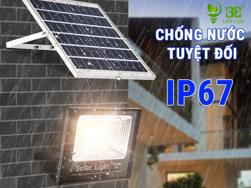 Đèn pha năng lượng mặt trời IP66, IP67